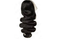 LACE FRONTAL WIG featuring beautiful long waves and shiny black hair, perfect for a natural look.