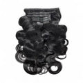 SEAMLESS CLIP-INS featuring luscious body wave texture made from 100% Virgin Hair for a natural look.