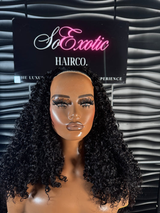 Curly Flip-Over Half Wig